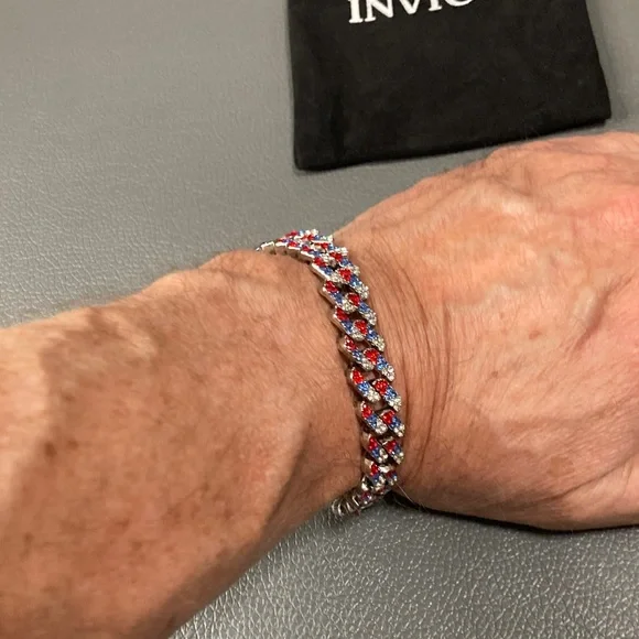 Invicta Elements Men's Drip Chain 8” Bracelet, Freedome Frost (80899) - Picture 4 of 6